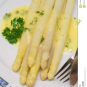 White Asparagus with Hollandaise Sauce