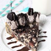 Oreo Cookies and Cream Cookie Cake