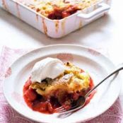 Strawberry-Rhubarb Cobbler
