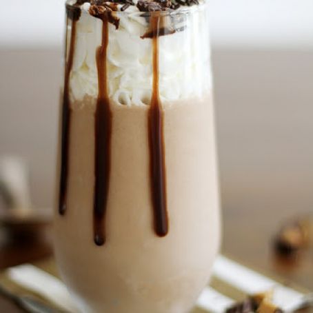 boozy maple peanut butter cup milkshakes