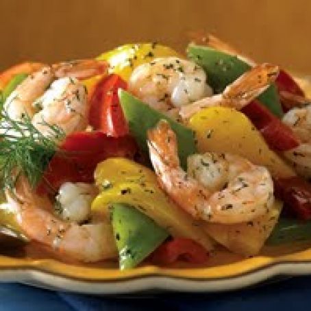 Ziploc® Brand Zip 'n Steam® Shrimp with Pepper Medley