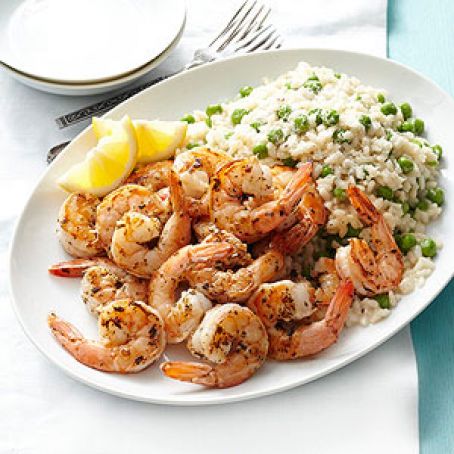 Tarragon Shrimp with Easiest-Ever Risotto