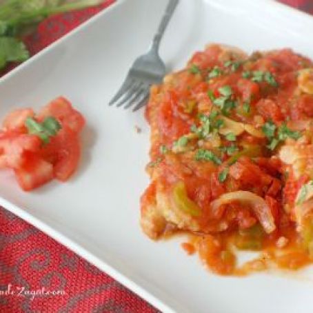Tilapia Smothered in Tomato Sauce