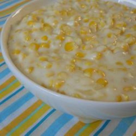 Baked Creamed Corn w/ Red Peppers