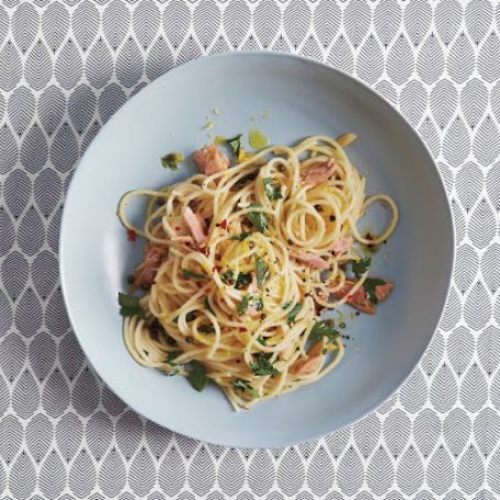 Spaghetti with Tuna and Caper Sauce