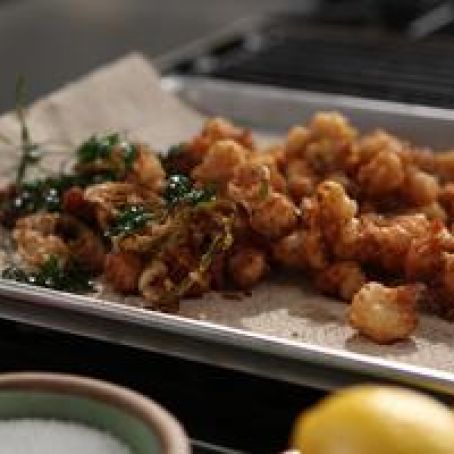 Crispy Rock Shrimp with Lime and Coriander