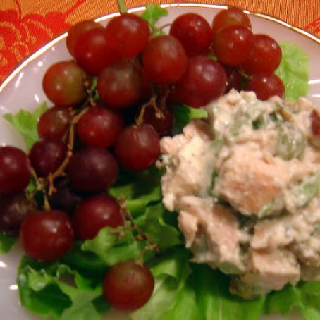 Chicken Salad with Bleu Cheese and Grapes