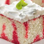 Cherry Limeade Poke Cake
