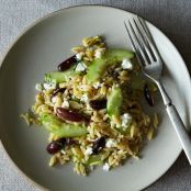 Lemon-Dill Orzo Pasta Salad with Cucumbers, Olives, and Feta