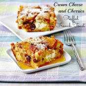 Cream Cheese and Cherries French Toast
