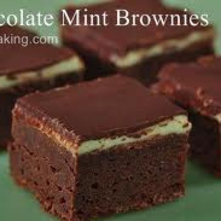 CHOCOLATE MINT BROWNIES