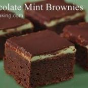 CHOCOLATE MINT BROWNIES
