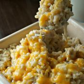 Creamy Cheesy Chicken and Rice Casserole