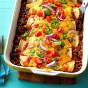 Garlic Beef Enchiladas