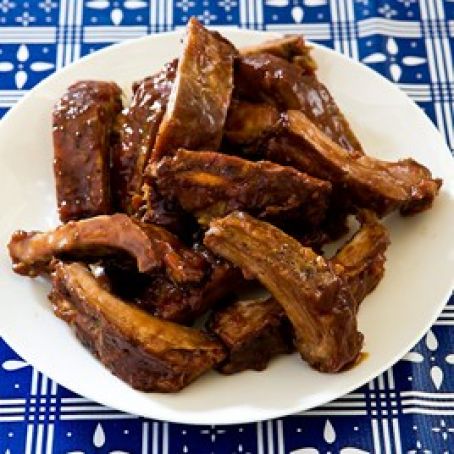 Slow Cooker Sweet and Sour ribs