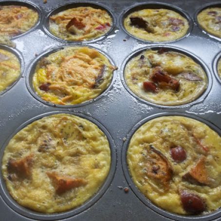 Veggie and Sausage Egg Cups (Dairy Free)