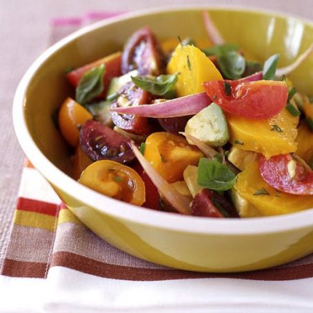 Tomato, Avocado and Golden Beet Salad