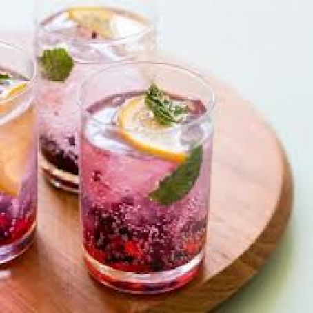 Blackberry and Meyer Lemon Gin and Tonics