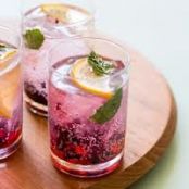 Blackberry and Meyer Lemon Gin and Tonics