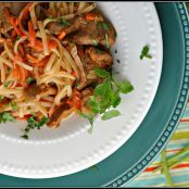 Hoisin Pork with Rice Noodles [Overnight Marinade]