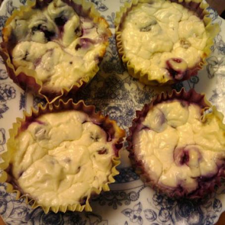 HCG Diet (P3) Blueberry Almond Cream Cheese Muffins