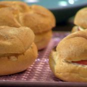 Calzone Rolls with Salami, Tomato and Basil