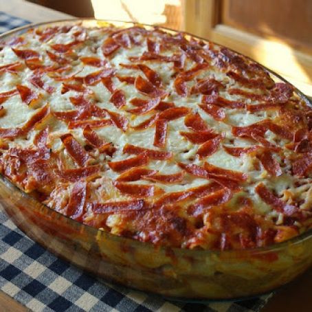 Pepperoni Pizza Casserole