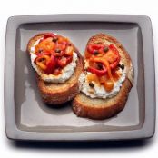 BRUSCHETTE w/RICOTTA & PEPERONATA
