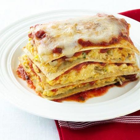 Butternut Squash Lasagna with Caramelized Onions & Walnuts
