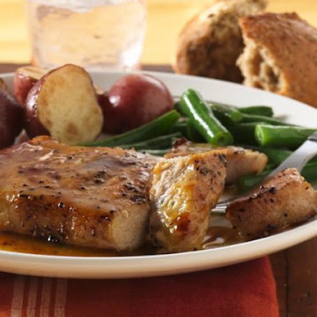 Honey Mustard Glazed Pork Chops