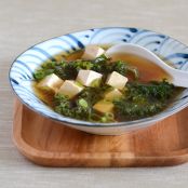 Miso Soup with Tofu and Kale