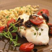 FISH*****Laura Calder's Fish with Tomatoes and Tapenade