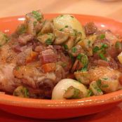 Skillet Chicken with Hot & Sweet Peppers