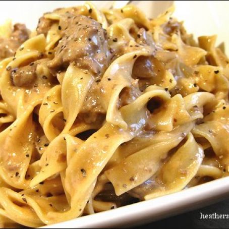 Slow Cooker Beef Stroganoff