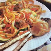 Tomatoes and Zucchini With Meatballs