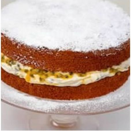 A Classic Sponge Cake (with Passion-fruit Filling)
