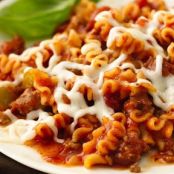 One Pot Skinny Skillet Lasagna