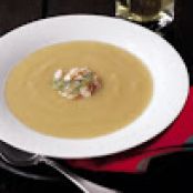 soup: Silky Fennel Soup with Crabmeat