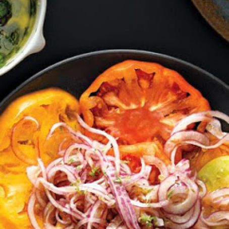 Tomato Salad with Pickled Onion
