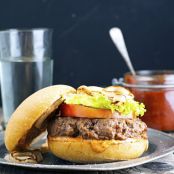 Moroccan-Spiced Burgers with Harissa Mayo