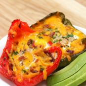 Baked eggs in Peppers