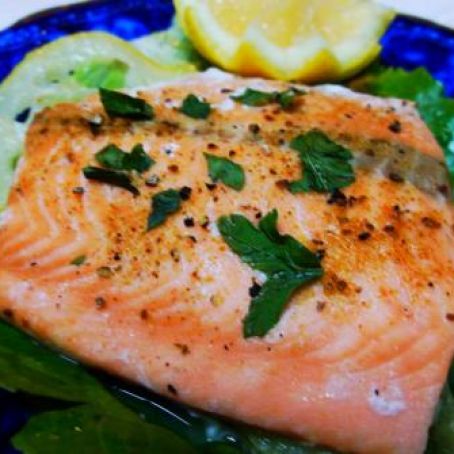 LEMON PEPPER SALMON in Foil