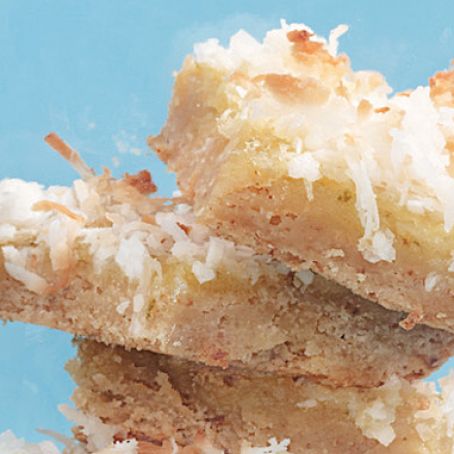 Coconut-Lime Bars with Hazelnut Shortbread Crust