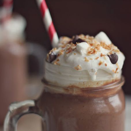 Creamy Crockpot Coconut Hot Chocolate