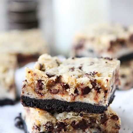 Oreo Cheesecake Cookie Dough Bars