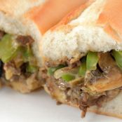 Philly Cheesesteak with Green Peppers
