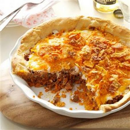 Beef Nacho Pie Recipe