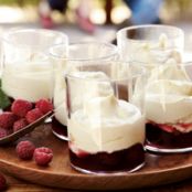 Vanilla Zabaglione with Raspberries