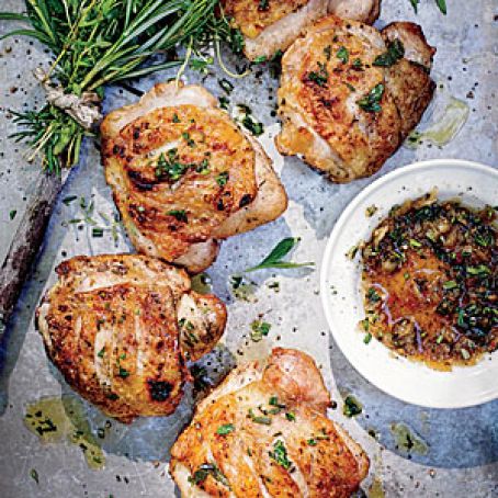 Clinched and Planked Chicken Thighs