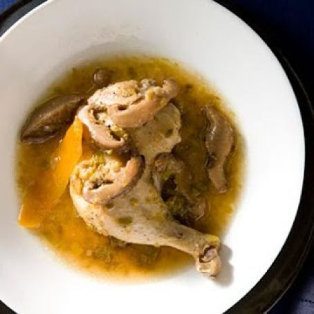 STEAM BRAISED w/BLACK MUSHROOMS